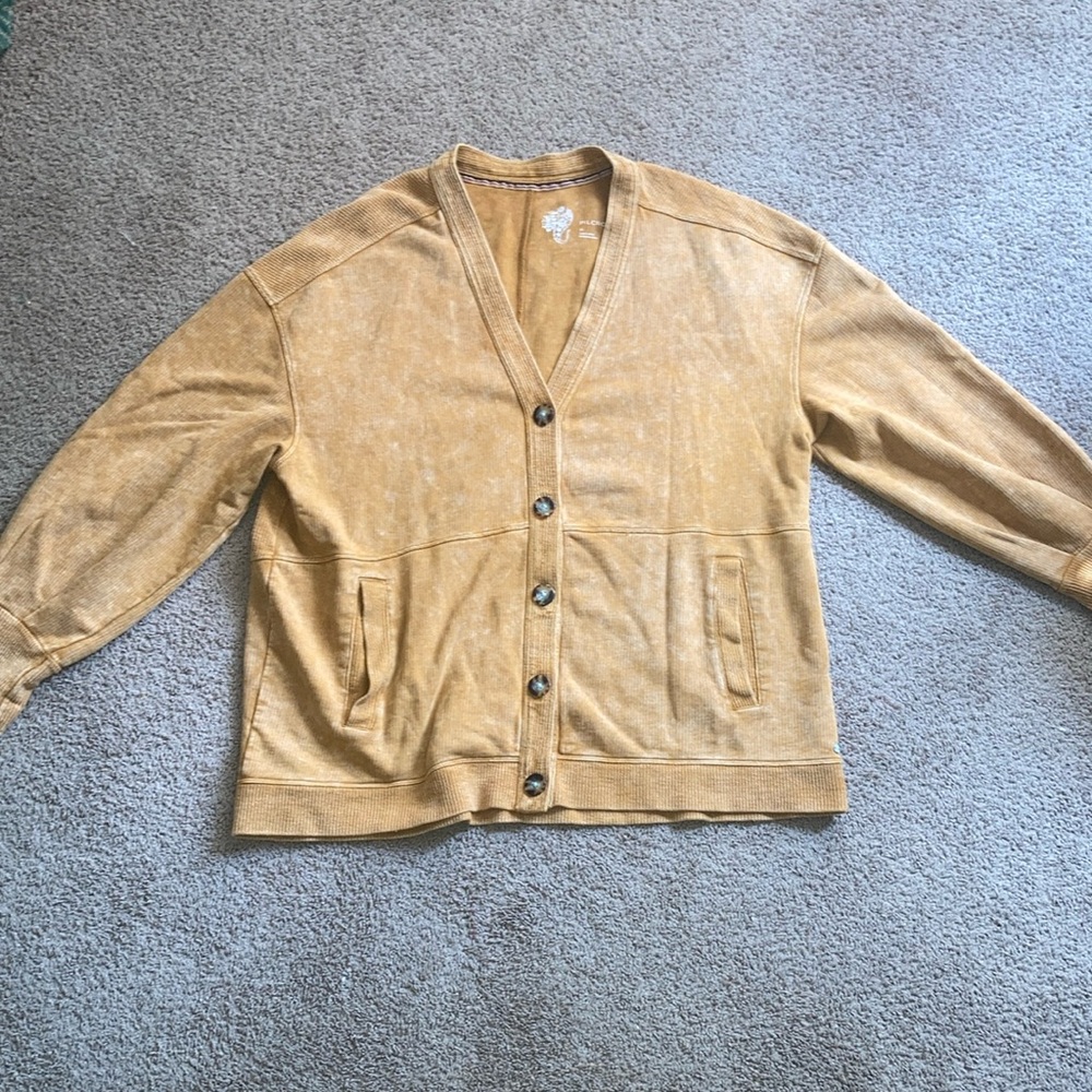 Pilcro Mustard Knit Sweater